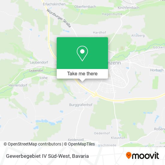 Gewerbegebiet IV Süd-West map