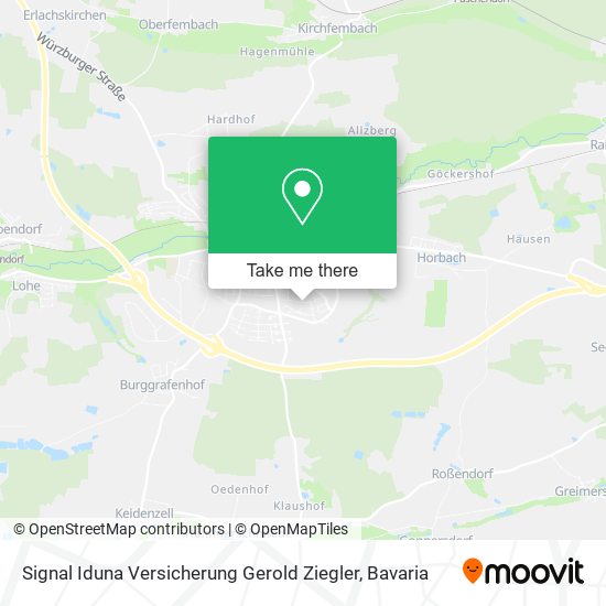 Signal Iduna Versicherung Gerold Ziegler map