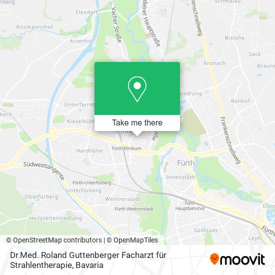 Dr.Med. Roland Guttenberger Facharzt für Strahlentherapie map