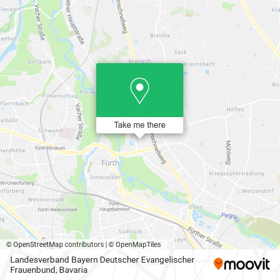Landesverband Bayern Deutscher Evangelischer Frauenbund map