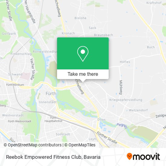 Reebok Empowered Fitness Club map