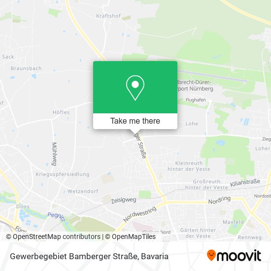 Gewerbegebiet Bamberger Straße map