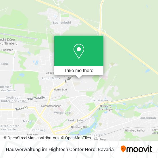 Hausverwaltung im Hightech Center Nord map