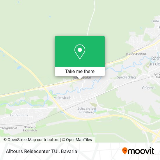 Alltours Reisecenter TUI map