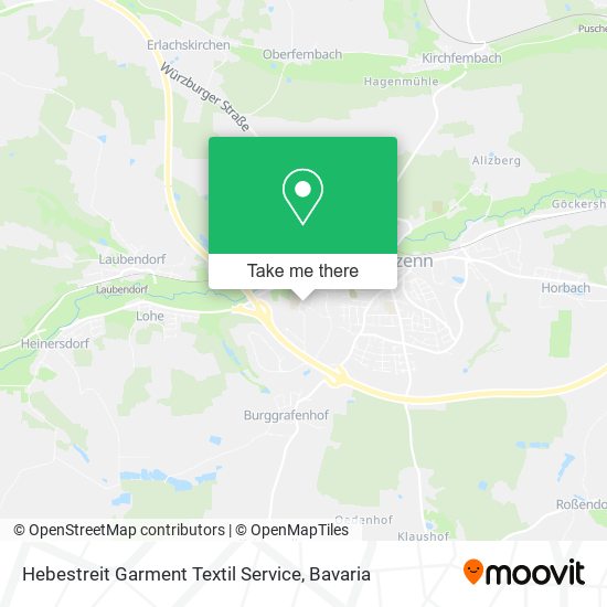 Hebestreit Garment Textil Service map