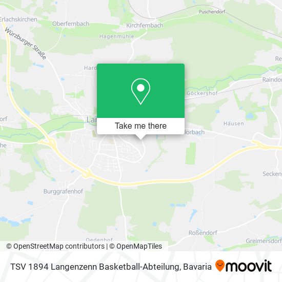 TSV 1894 Langenzenn Basketball-Abteilung map