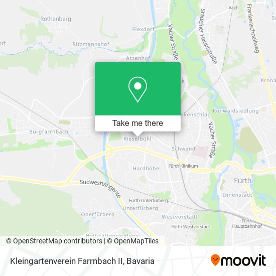 Kleingartenverein Farrnbach II map