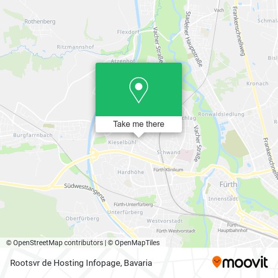 Rootsvr de Hosting Infopage map