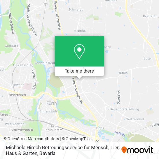 Michaela Hirsch Betreuungsservice für Mensch, Tier, Haus & Garten map