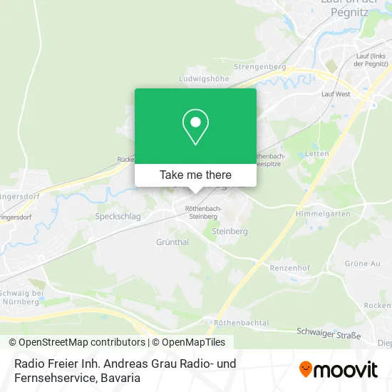 Карта Radio Freier Inh. Andreas Grau Radio- und Fernsehservice