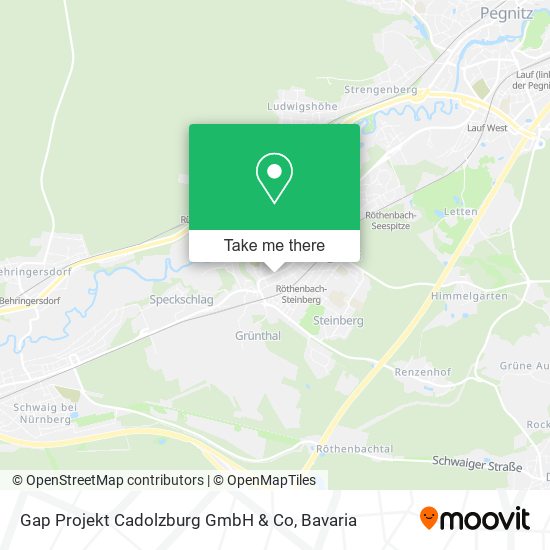 Gap Projekt Cadolzburg GmbH & Co map