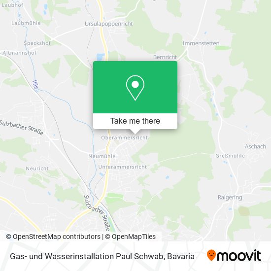Карта Gas- und Wasserinstallation Paul Schwab