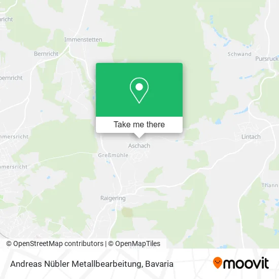 Карта Andreas Nübler Metallbearbeitung