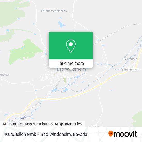 Карта Kurquellen GmbH Bad Windsheim