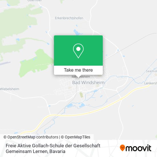 Карта Freie Aktive Gollach-Schule der Gesellschaft Gemeinsam Lernen