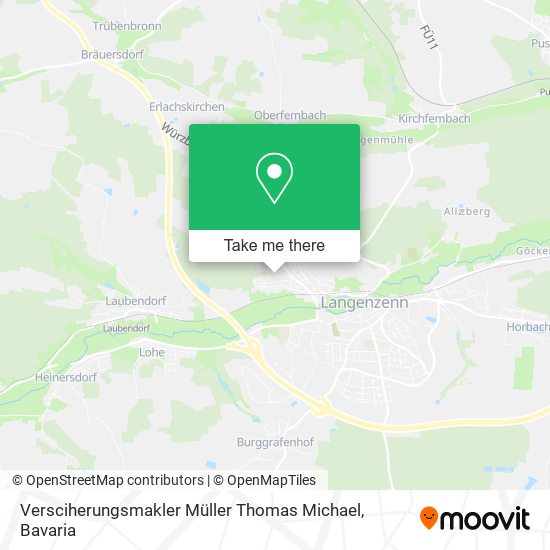 Versciherungsmakler Müller Thomas Michael map