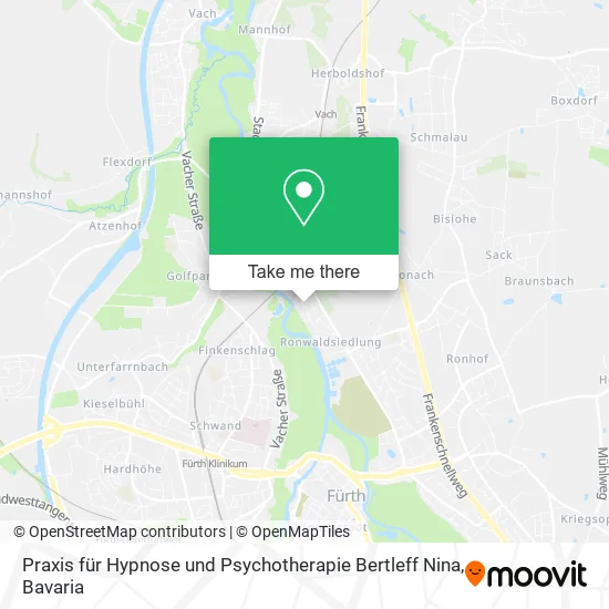 Карта Praxis für Hypnose und Psychotherapie Bertleff Nina