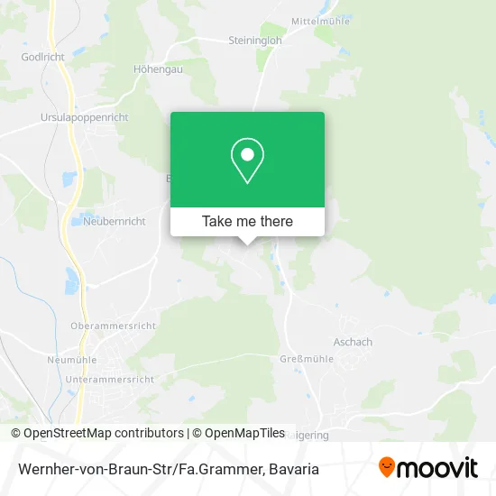 Карта Wernher-von-Braun-Str / Fa.Grammer