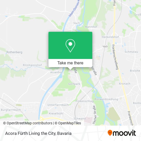 Acora Fürth Living the City map