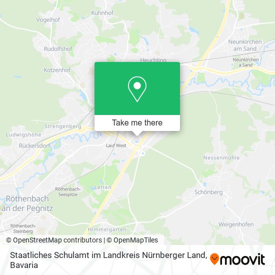 Staatliches Schulamt im Landkreis Nürnberger Land map