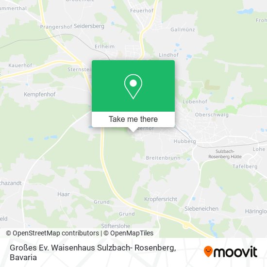 Карта Großes Ev. Waisenhaus Sulzbach- Rosenberg