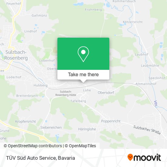 TÜV Süd Auto Service map