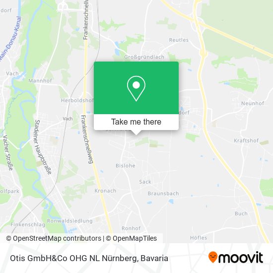 Otis GmbH&Co OHG NL Nürnberg map