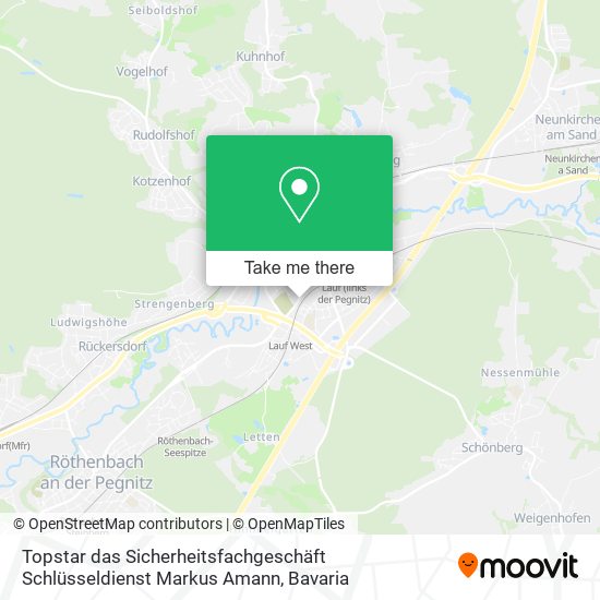 Topstar das Sicherheitsfachgeschäft Schlüsseldienst Markus Amann map