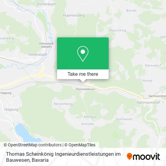 Thomas Scheinkönig Ingenieurdienstleistungen im Bauwesen map