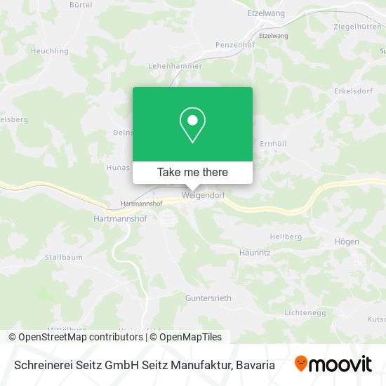 Schreinerei Seitz GmbH Seitz Manufaktur map