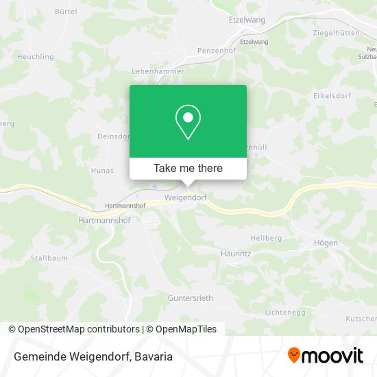 Карта Gemeinde Weigendorf