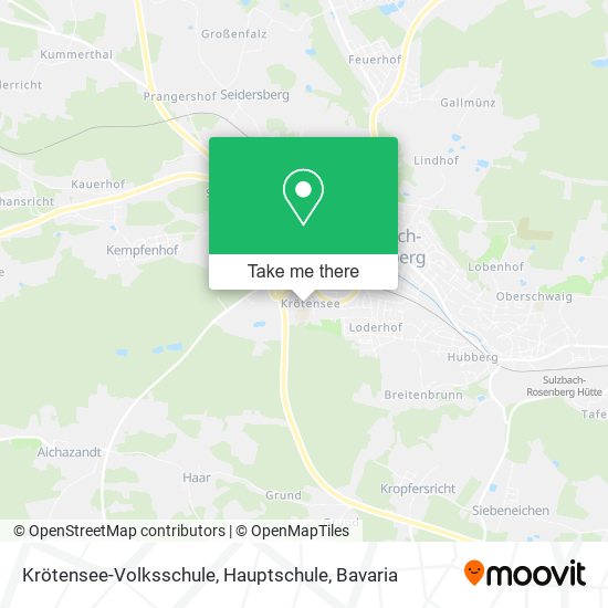 Krötensee-Volksschule, Hauptschule map