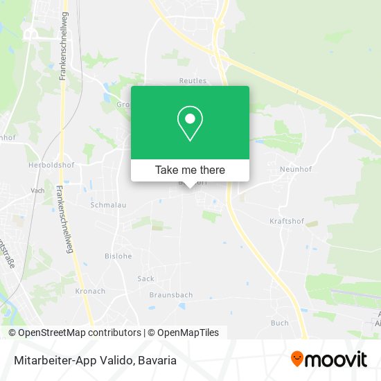 Mitarbeiter-App Valido map