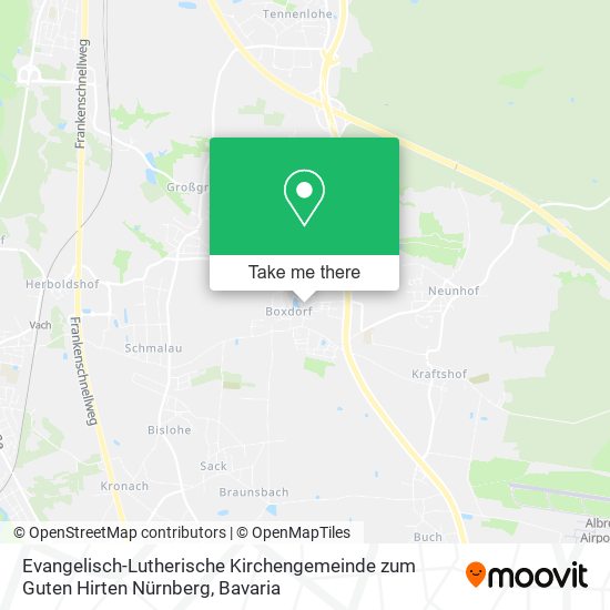 Evangelisch-Lutherische Kirchengemeinde zum Guten Hirten Nürnberg map