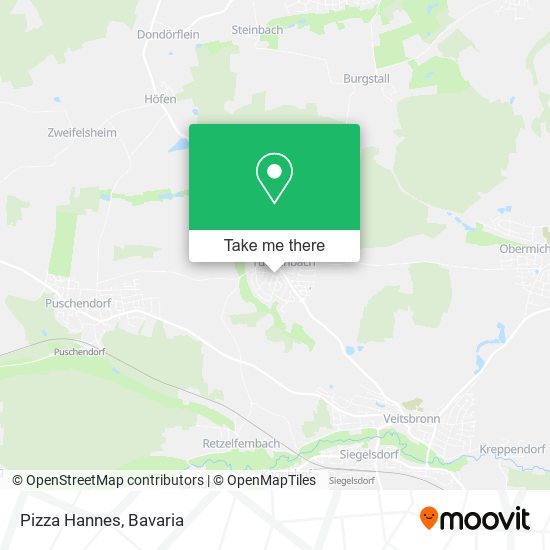 Pizza Hannes map