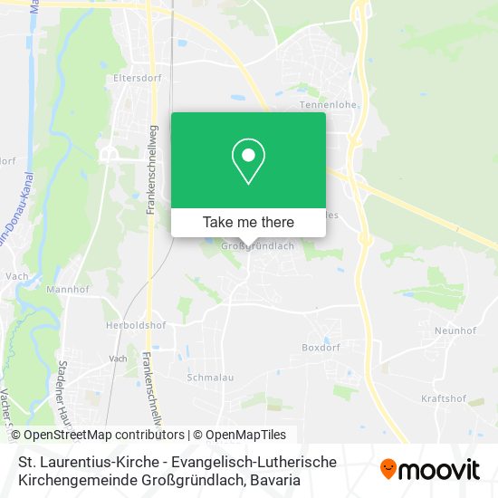 St. Laurentius-Kirche - Evangelisch-Lutherische Kirchengemeinde Großgründlach map