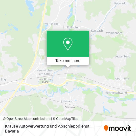 Krause Autoverwertung und Abschleppdienst map