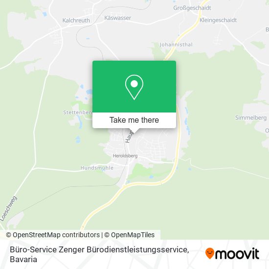 Büro-Service Zenger Bürodienstleistungsservice map