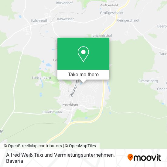 Alfred Weiß Taxi und Vermietungsunternehmen map