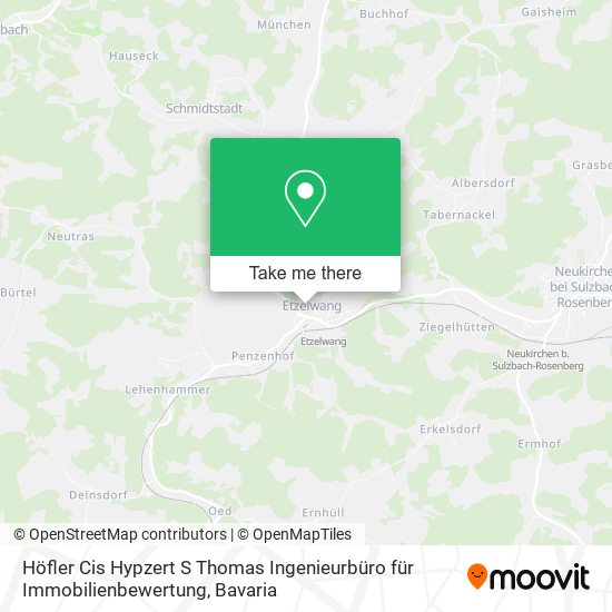 Карта Höfler Cis Hypzert S Thomas Ingenieurbüro für Immobilienbewertung