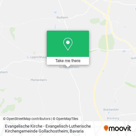 Evangelische Kirche - Evangelisch-Lutherische Kirchengemeinde Gollachostheim map