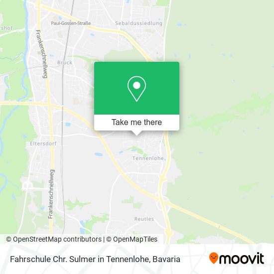 Fahrschule Chr. Sulmer in Tennenlohe map