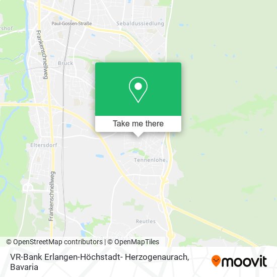 Карта VR-Bank Erlangen-Höchstadt- Herzogenaurach