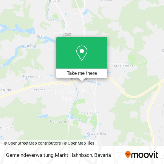 Карта Gemeindeverwaltung Markt Hahnbach