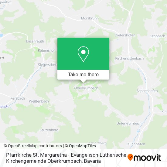 Pfarrkirche St. Margaretha - Evangelisch-Lutherische Kirchengemeinde Oberkrumbach map