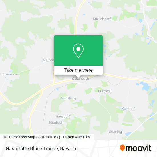 Карта Gaststätte Blaue Traube