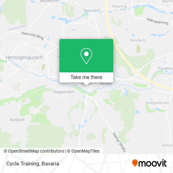 Cycle Training map