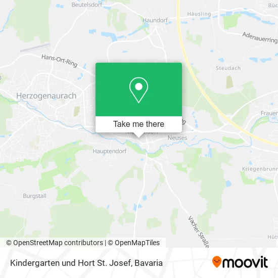 Карта Kindergarten und Hort St. Josef