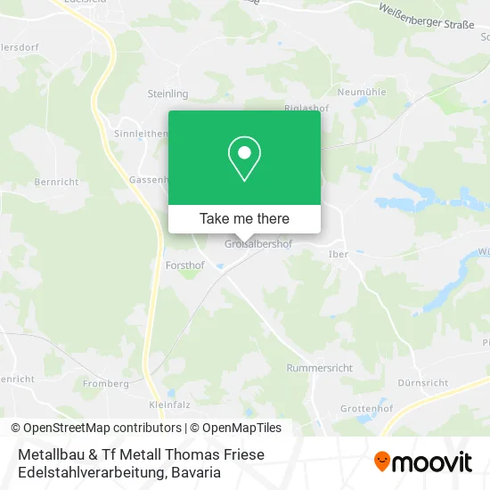 Карта Metallbau & Tf Metall Thomas Friese Edelstahlverarbeitung