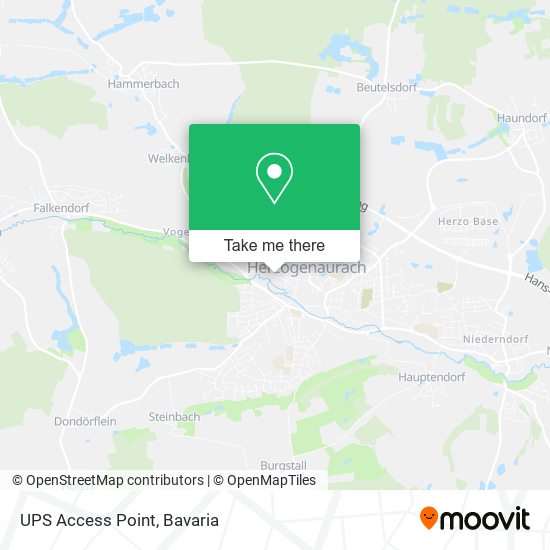 UPS Access Point map